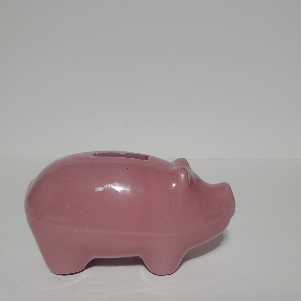 Bybee Pottery Pink Ceramic Piggy Bank
